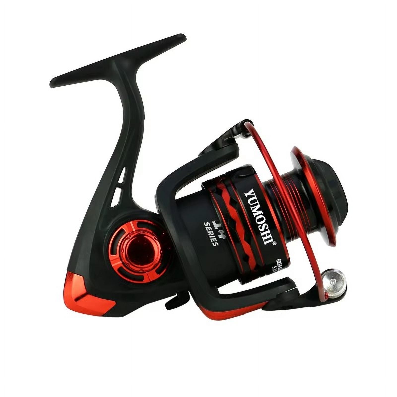 14BB Metal Wire cup Wooden Grip Professional Spinning Fishing Reel 5.2:1 Gear Ratio Sea Bass Fishing Wheel With Spare Spool