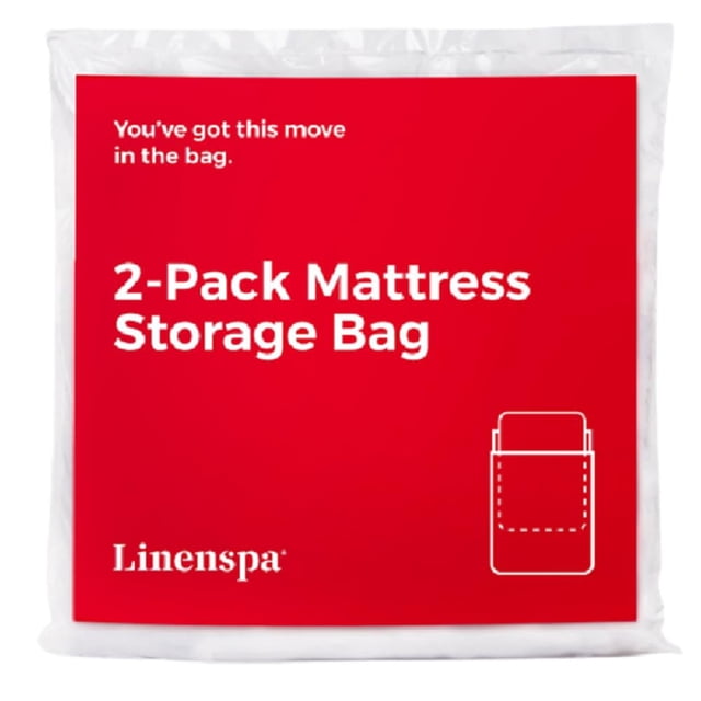 Bolsa de colchón Linenspa, paquete de 2 camas queen/tamaño completo para mudanzas