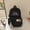 black, variant on The New Korean Version Of The Contrasting Trend Student Schoolbags, Fashion Leisure Commute Push Shoulder Bag Large -Capacity Versatile Travel Backpack