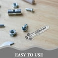 thumbnail image 4 of SOPOTUTU 25Pcs Galvanized Steel Hollow Wall Anchors for Drywall and Plaster Repair Applications, 4 of 7