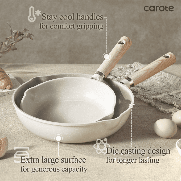 Carote 21-Piece Nonstick Cookware Set with Granite Coating photo 6