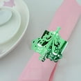 thumbnail image 4 of HAHDAXIA 50PCS 3D Christmas Tree Paper Napkin Rings Disposable Serviette Holder for Christmas New Year Party Serviette Table Decoration (Green), 4 of 5