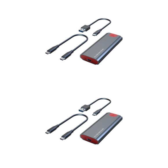 Inteprter M.2 NVME SSD Recinto Aluminio USB3.1 Gen2 10Gbps HDD Box Adaptador externo M2