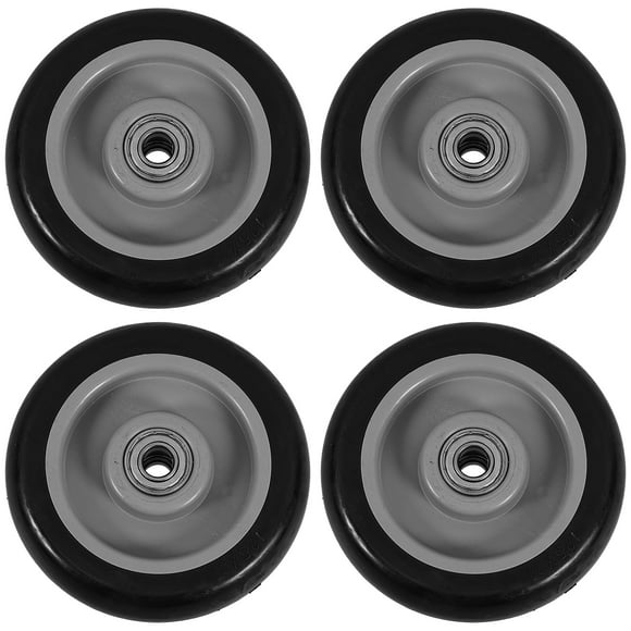 4pcs Shopping Cart Wheels Grocery Cart Rolling Wheels Replacement Trolley Wheels