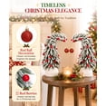 thumbnail image 3 of Enogets Mini Elf Hat Tabletop Christmas Trees, with 22 Red Berry, Hanging Ornament, 2 Pcs, 3 of 8