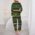 thumbnail image 6 of Goofa Carnival Mardi Gras Printed Women’s 2 Piece Pajama Set Super,Pajamas Women's Long Sleeve Sleepwear Soft Button Down Loungewear Pjs Lounge Set Nightwear-, 6 of 9