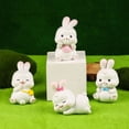thumbnail image 4 of Gift Car Decoration Garden Decor Figurines Statue Ornament Resin Bunny Ornaments Sculpture Rabbit Sculpture A, 4 of 8