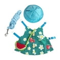 thumbnail image 2 of kusrkot Rabbit Vest Harness Bunny Clothes Mini Hat Bag for Chinchilla Hedgehog Blue, 2 of 4