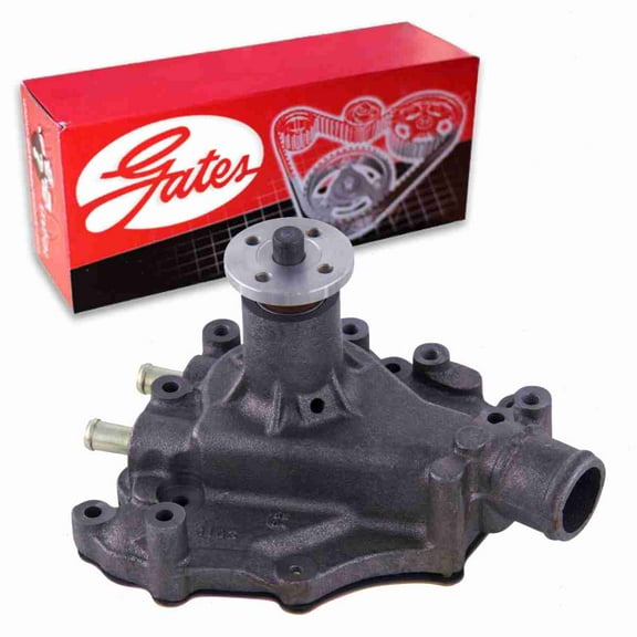 Gates Engine Water Pump compatible with Ford F-150 5.0L 5.8L V8 1975-1987