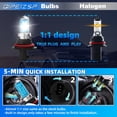 thumbnail image 2 of QIPEIZSP 9004 Halogen Headlight Bulbs High/Low Beam Fit for Chevrolet Tracker 1998 Warm White 5000k,Plug And Play,Pack of 2, 2 of 6