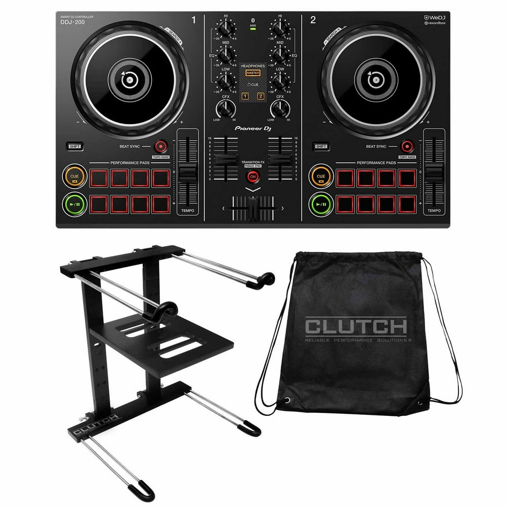 Pioneer DJ DDJ200 Smart DJ Controller with Professional Black Laptop