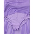 thumbnail image 7 of vastwit Kids Girls Sequins Sleeveless Ballet Leotard Dress Criss-Cross Back Irregular Tulle Dresses Lyrical Dance Costume Lavender 12, 7 of 7