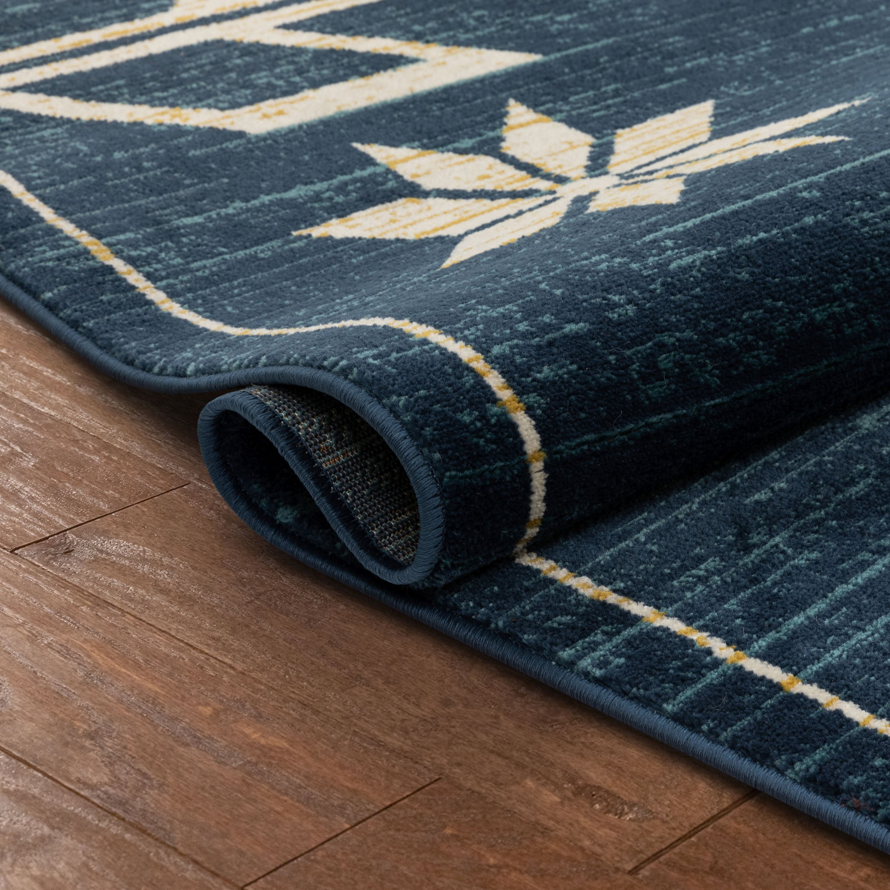Well Woven Canton Blue Southwestern Medallion Runner Rug 3x10 (2'7" x 9'10")