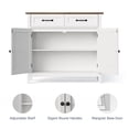 thumbnail image 3 of Asofer Buffet Cabinet,Sideboard Buffet Cabinet with Storage,Kitchen Cabinet with 2 Drawers and 1 Doors, for Kitchen,Dining Room,Retro Top, 3 of 9