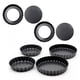thumbnail image 3 of Sartén Para Quiche De Acero Al Carbono, Alta Conductividad Térmica, Antiadherente, 6 Piezas, Sartén Para Tarta Con Fondo Extraíble, Alta Dureza Para Tienda De Postres, 3 of 8