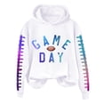 thumbnail image 4 of WZXFASHION Chandail en Molleton de Football pour Femmes Imprimé Graphique Dimanche Décontracté Manches Longues Col Rond 2025 Chandail Automne Liquidation Chandail, 4 of 4