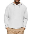 thumbnail image 3 of Axiiglly Hoodies for Men Drawstring Hoodied Long Sleeve Cotton Sweatshirts Casual Loose Holiday Tops, S-2XL, 3 of 8