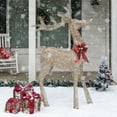 thumbnail image 3 of Best Choice Products 5ft Pre-Lit Reindeer Yard Christmas Decoration, Gold Holiday Deer w/ 150 Lights, Stakes, Zip Ties, 3 of 8