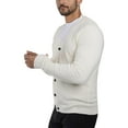 thumbnail image 3 of X RAY JEANS Mens Cotton Cardigan Sweater, Off White, 2XL, 3 of 10