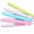 thumbnail image 1 of Travel Mini Hair Flat Iron Ceramic Tourmaline Hair Straightener with Travel Bag Dual Voltage Travel, 1 of 5