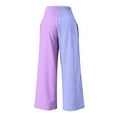 thumbnail image 5 of Edvintorg Sweatpants for Women Loose Fit Fashion Wide Leg Pants Women Summer Casual Elastic Waist Printing Trousers Pants Purple XL, 5 of 5
