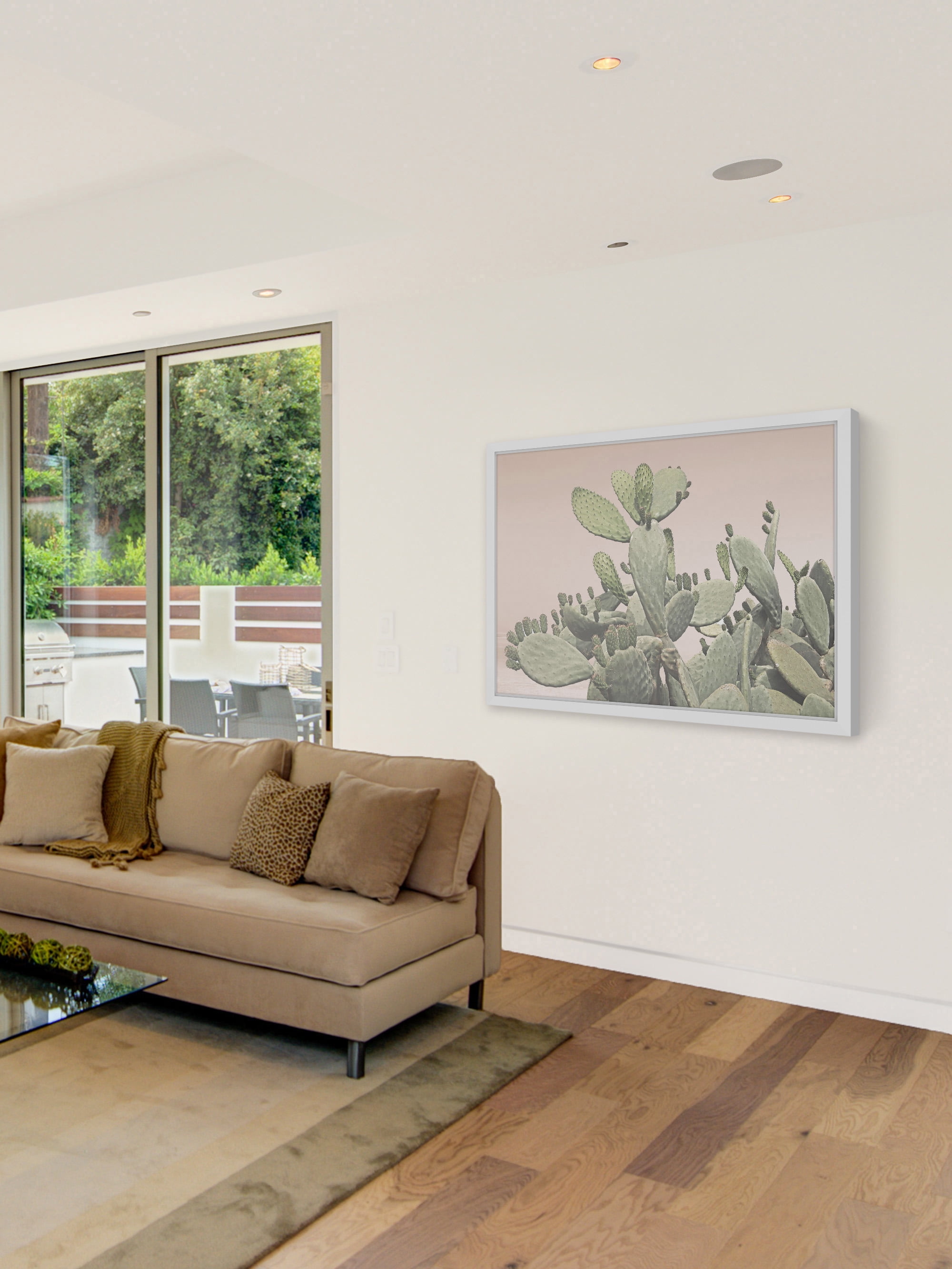 Cactus Bunch Framed Painting Print