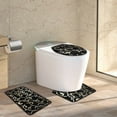 thumbnail image 4 of Bathroom Rug Set, 3 Pieces, Soft Absorbent Bath Mat, Toilet Mat, Non-Slip Backing, Washable, Comfortable, Multi-size, Floor Protection, 4 of 6