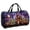 Grey, variant on Unisex Halloween Haunted House Quilted Weekender Bag, Large Spooky Town Duffle Bag with Soft Handles, Lightweight Carry-on Luggage for Gym Yoga Weekend Travel