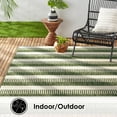 thumbnail image 6 of Nicole Miller New York Patio Country Charlotte Modern Striped Indoor/Outdoor Area Rug, Light Green/Ivory , 5'2"x7'2", 6 of 9