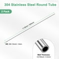 thumbnail image 3 of Uxcell 2Pcs 304 Stainless Steel Tube, 3mm OD 0.4mm Wall Thick 300mm L Straight Tubing for Construction/Machining/DIY Crafting, Metal Straight Pipe, 3 of 7
