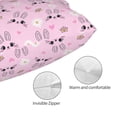 thumbnail image 3 of Balery Rabbit Face Funda de Cojín Estampada, Regalos para Mujeres, Regalos de Amor para Ella, Regalos para Novia o Esposa, Funda de Almohada-16"x24", 3 of 6