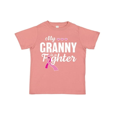 

Inktastic Breast Cancer Awareness My Granny is a Fighter Gift Toddler Boy or Toddler Girl T-Shirt