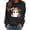 Black, variant on Womens Sweatshirt Casual Coffee Ghost Pumpkin Graphic Crew Neck Long Sleeve Pullover Cutecore Streetwear Halloween Top Fall Spring Outfits Black L