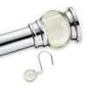 Elegant Home Fashions Acrylic Finial Rod Set