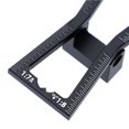 thumbnail image 2 of Regla De Cola De Milano Aleación De Aluminio Negro Duro Durable Marcador De Cola De Milano Medidor De Juntas De Madera Eigraketly TO004760-00, 2 of 7