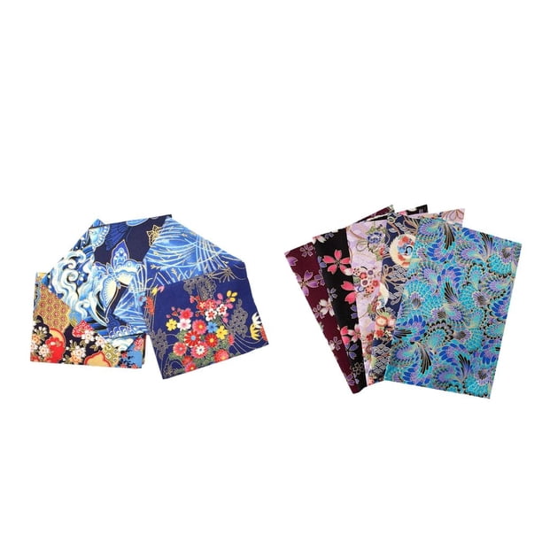 10 piezas de , , bronceadas, paquetes japonés, manualidades DIY, 20x25 Cm Hugo Tela de algodón de flor de ciruelo