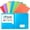 Z01_Colorful, variant on Plastic Pocket Folders with Prongs, 2 Pocket Plastic Folder, Two Pocket with Prongs, Assorted Colors, Letter Size, Metal Fasteners, Pocket Paper File Folders for Office Home Business