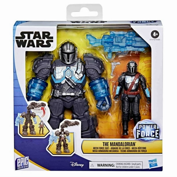 Figura de Acción Hasbro Star Wars Epic World of Action Mega Armadura Mecánica The Mandalorian