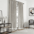 thumbnail image 2 of SNITIE Crushed Velvet Rod Pocket Curtains, 2 Panels Luxurious Thermal Insulated Soundproof Drapes, Soft Durable Light-Filtering Window Treatments for Living Room Bedroom, 2 of 7