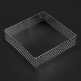 thumbnail image 4 of Anillo Perforado para Tartas Moldes para Tartaletas de Acero Inoxidable Forma Cuadrada Molde para Tartas Círculo Herramienta para Hornear Pasteles Franceses, Paquete de 10, 4 of 5