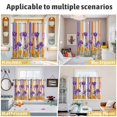 thumbnail image 5 of Purple Spring Floral Kitchen Curtains Window Panels, Thin Line Farmhouse Modern Abstract Art Insulated Window Treatment Curtain, Grommet Curtains for Bedroom/Living Room/Bathroom, 2 Piece 42"Wx54"L, 5 of 8