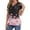 Pink, variant on Luowei Women's Loose Fit V-Neck Short Sleeve Blouse - Summer Casual Top for Everyday Wear, Black, XL