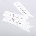thumbnail image 2 of KAKOWELY 100 etiquetas de agradecimiento de papel kraft para regalos de boda, etiquetas de cordel (blanco), 2 of 4