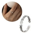 thumbnail image 2 of WINDLAND Women Lucky Charm Ring Money Catcher Coin Vintage Hollow Stainless Steel Finger, 2 of 19