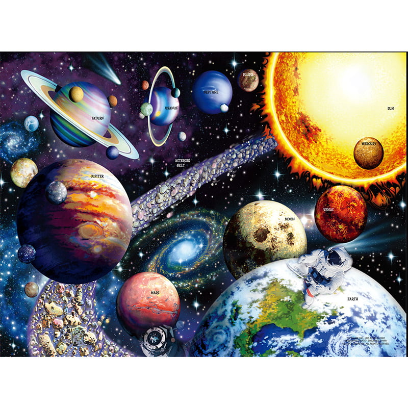 1000PCS Adults Kids Solar System Planets Paper Jigsaw Puzzles Educational Toys 