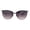 Black Smoke, variant on Womens Luxury Metal Rim Cat Eye Designer Fashion Sunglasses Rose Gold Blue Mirror