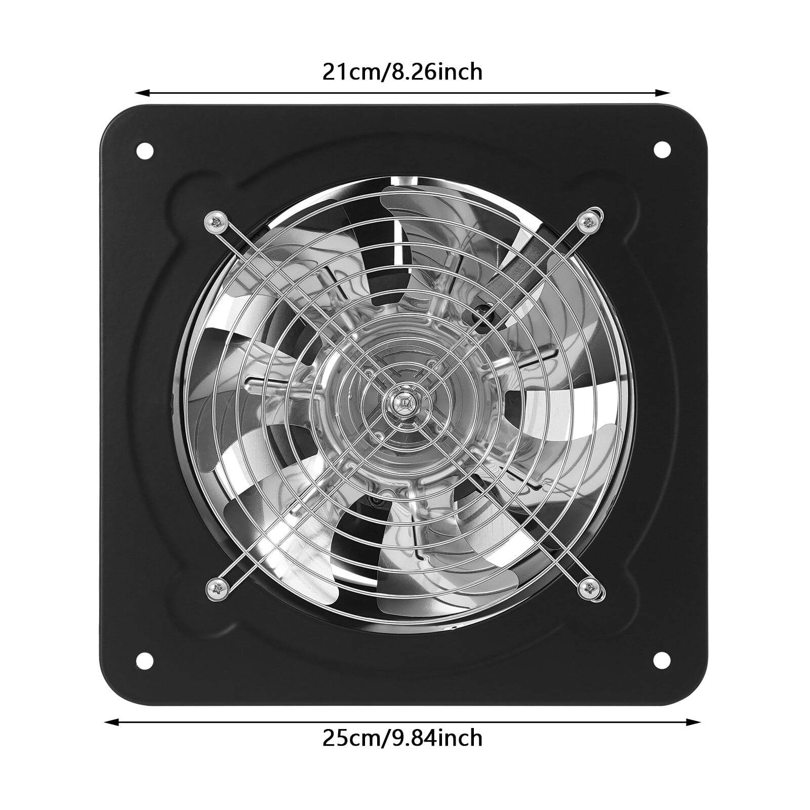DUYIWAA 8 Inch Exhaust Fan Air Vent Fan Wall Mount Ventilation Fan For Kitchen Bathroom 80W 110V 2600r/min