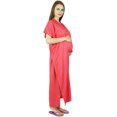thumbnail image 4 of Bimba Maternity Hospital Kaftan With Belt Rayon Nursing Night Gown, Front & Back Buttons, 4 of 8