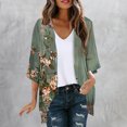 thumbnail image 2 of MuZeFu Womens Tops Clearance under $5 Long Sleeves Women's Long Sleeve Printing Casual Tops Blouse With Pocket Cardigan, 2 of 5