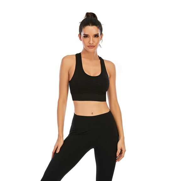 Sports Bra for Women Padded Seamless Yoga Workout Gym Bras Top